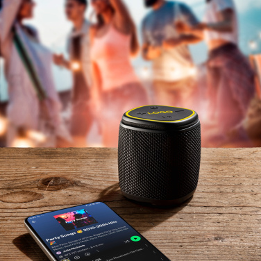 Logotrade advertising products photo of: Bluetooth speaker HERMON Schwarzwolf